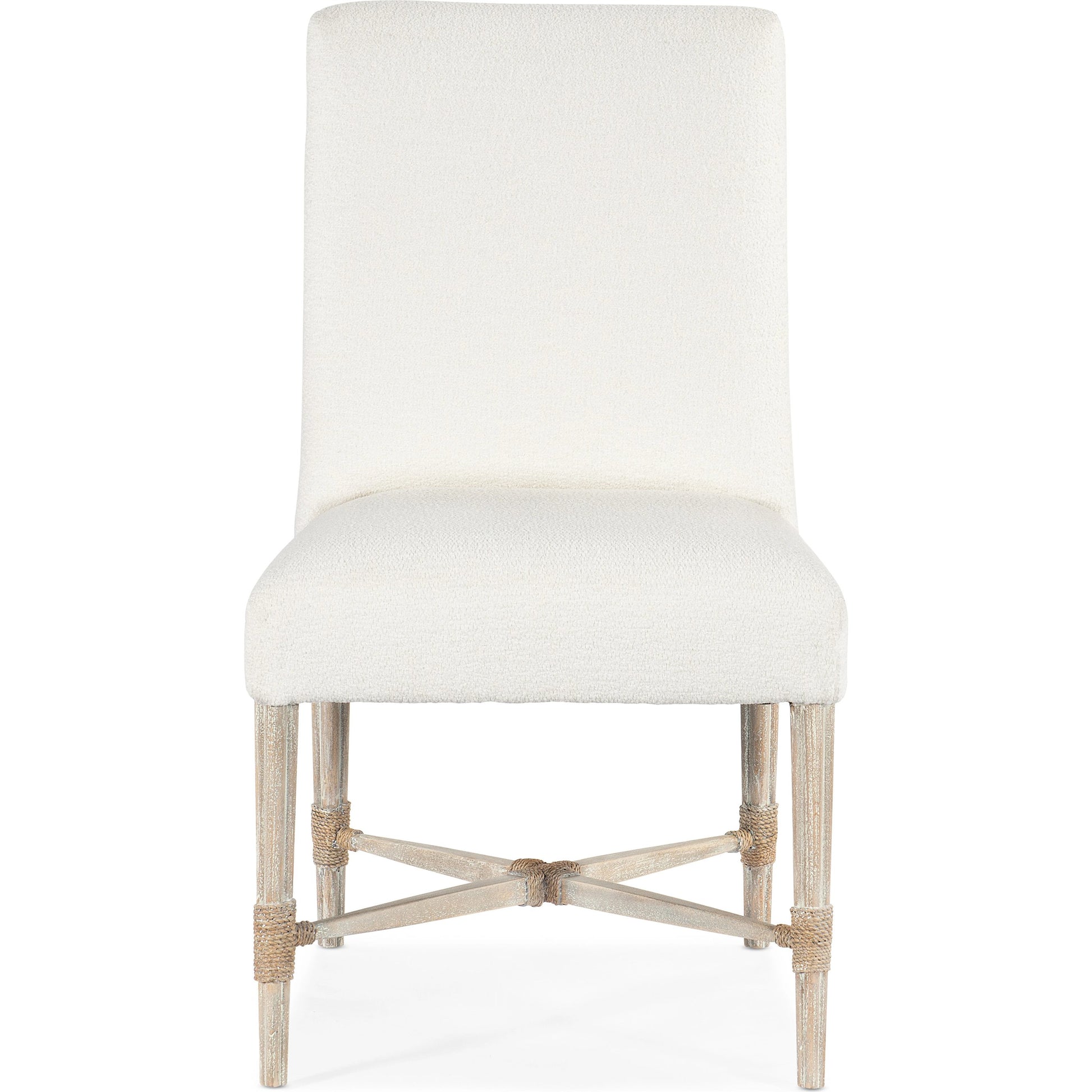 Serenity Side Chair (Set of 2) by Hooker Furniture in beige and arctic, surf. Made from beech, rope, fabric in a modern style.
