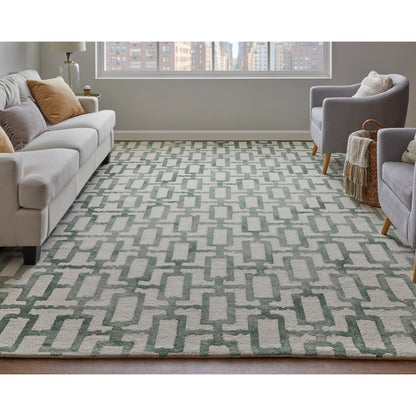 Lorrain Geometric Rug - 8919F by Feizy. Made from wool in a unique style.