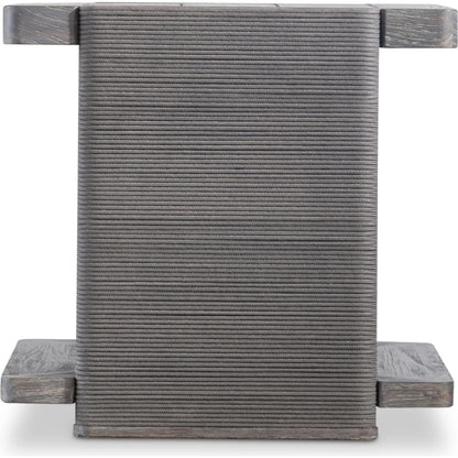 Andros Side Table by Bernhardt in brown. Made from wood in a unique style.