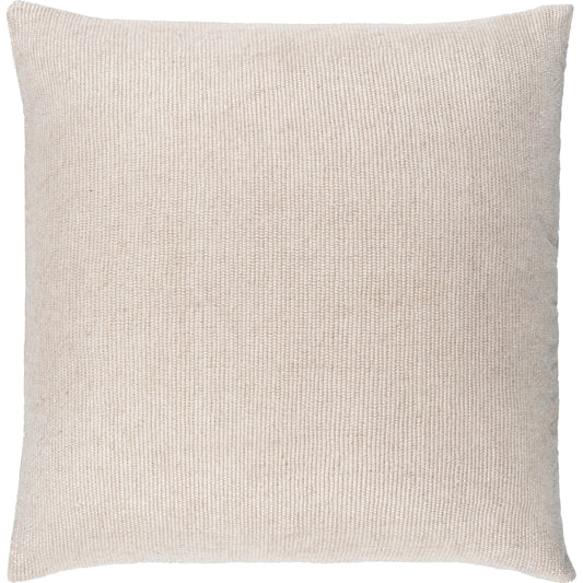 Sallie Pillow - 32268 by Surya in cream. Made from 90% viscose, 10% linen, 100% cotton in a traditional style.