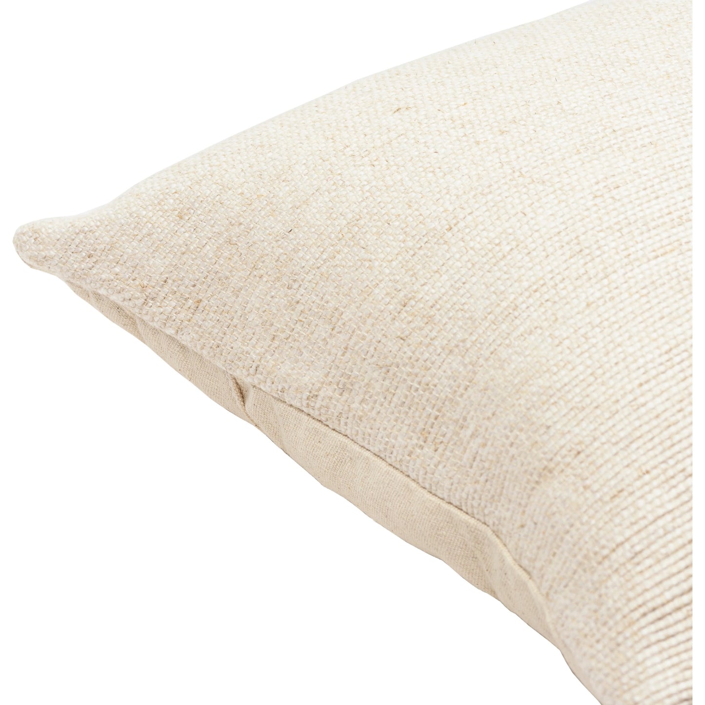 003 SI-1890080,SI-1890081,SI-1890082,SI-1890083 | Closeup | Sallie Pillow - 32268 by Surya in cream. Made from 90% viscose, 10% linen, 100% cotton in a traditional style.