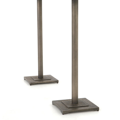 Fannin Bar Table by Four Hands in aged brass. Made from iron in a modern style.