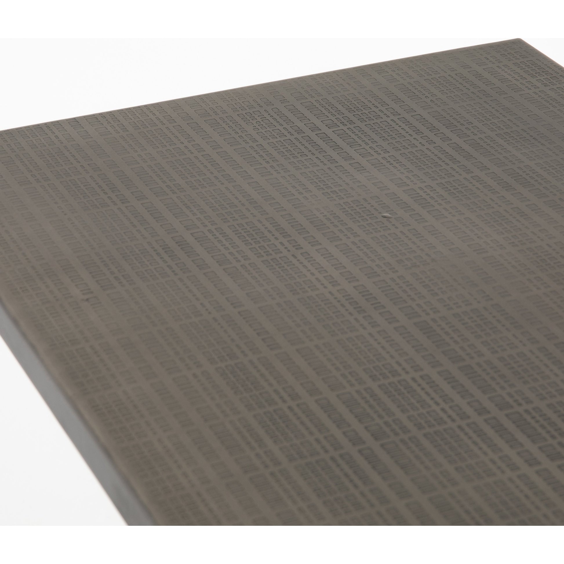 Fannin Bar Table by Four Hands in aged brass. Made from iron in a modern style.