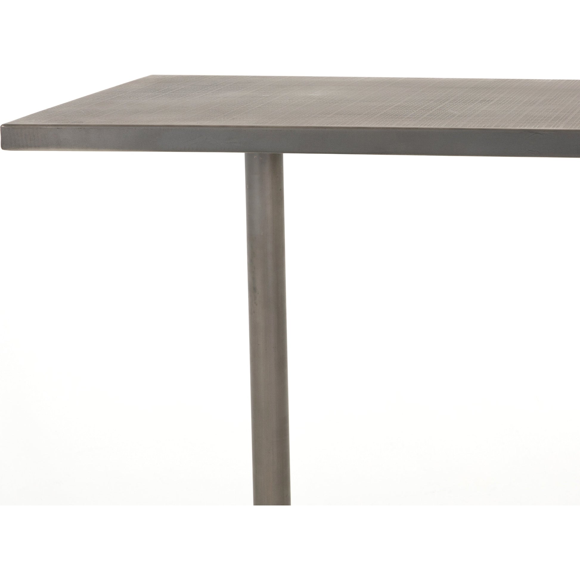 Fannin Bar Table by Four Hands in aged brass. Made from iron in a modern style.