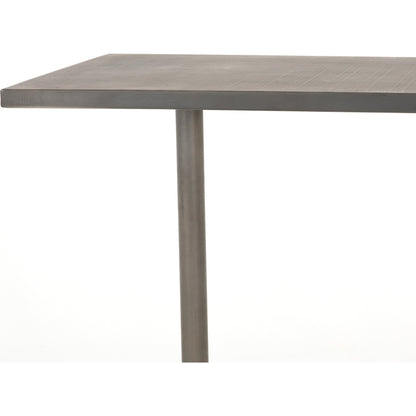 Fannin Bar Table by Four Hands in aged brass. Made from iron in a modern style.