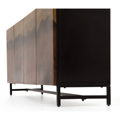 Stormy Sideboard by Four Hands in distressed ombre, aged brown and distressed ombre. Made from iron in a eclectic & global style.