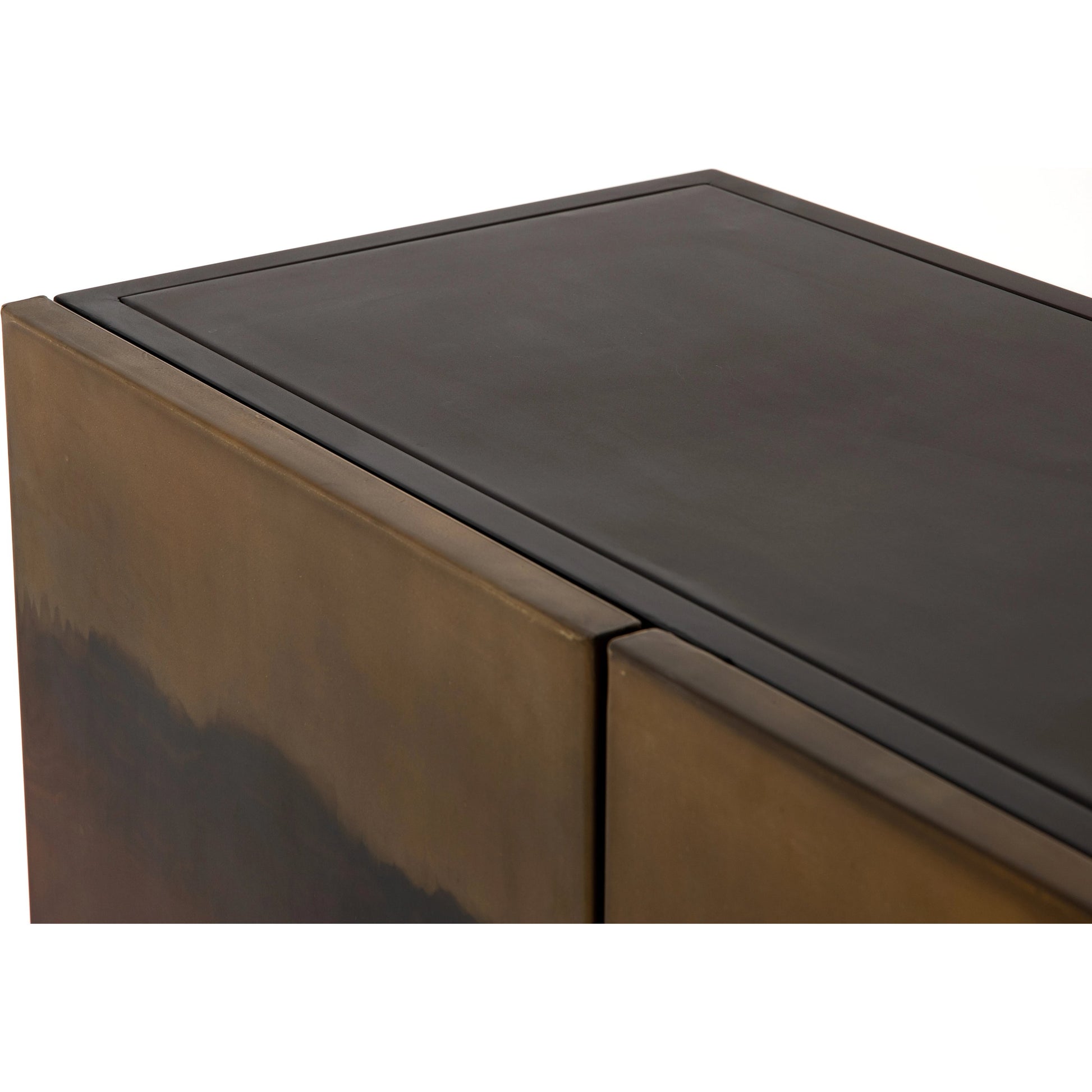 Stormy Sideboard by Four Hands in distressed ombre, aged brown and distressed ombre. Made from iron in a eclectic & global style.