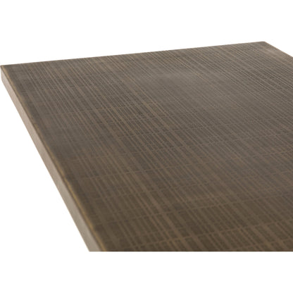 Fannin Counter Table by Four Hands in aged brass. Made from iron in a modern style.