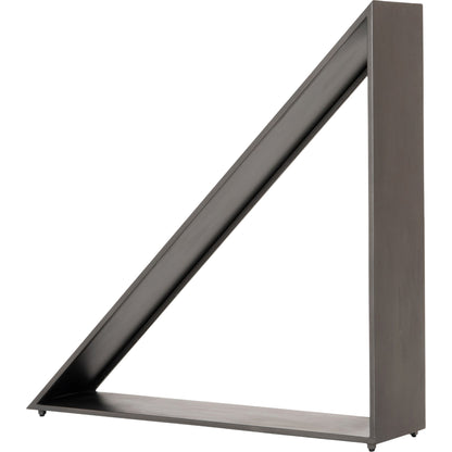 Nero Firewood Storage by Four Hands in coated gunmetal. Made from iron in a modern style.