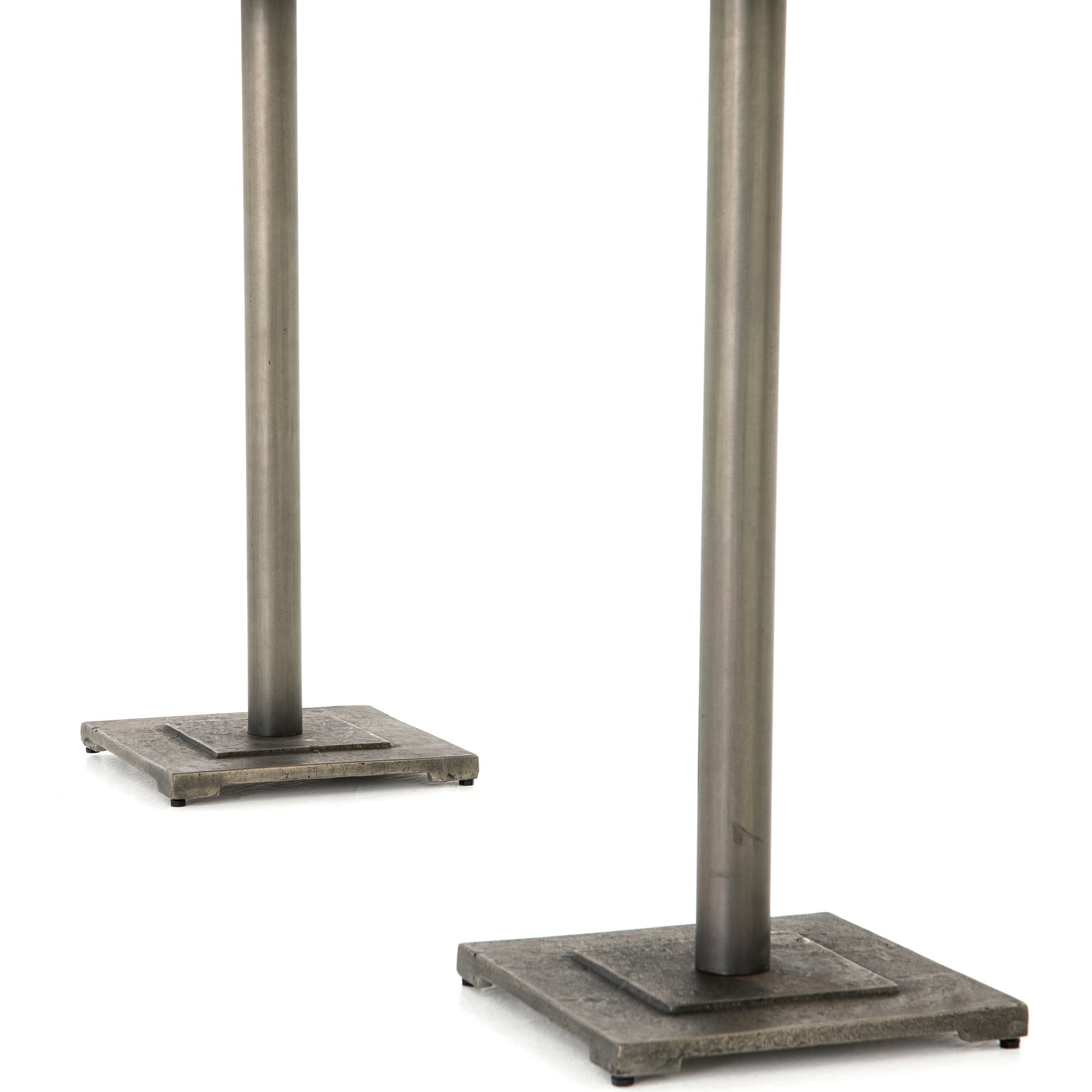 Fannin Counter Table by Four Hands in aged brass. Made from iron in a modern style.