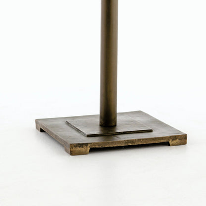 Fannin Counter Table by Four Hands in aged brass. Made from iron in a modern style.