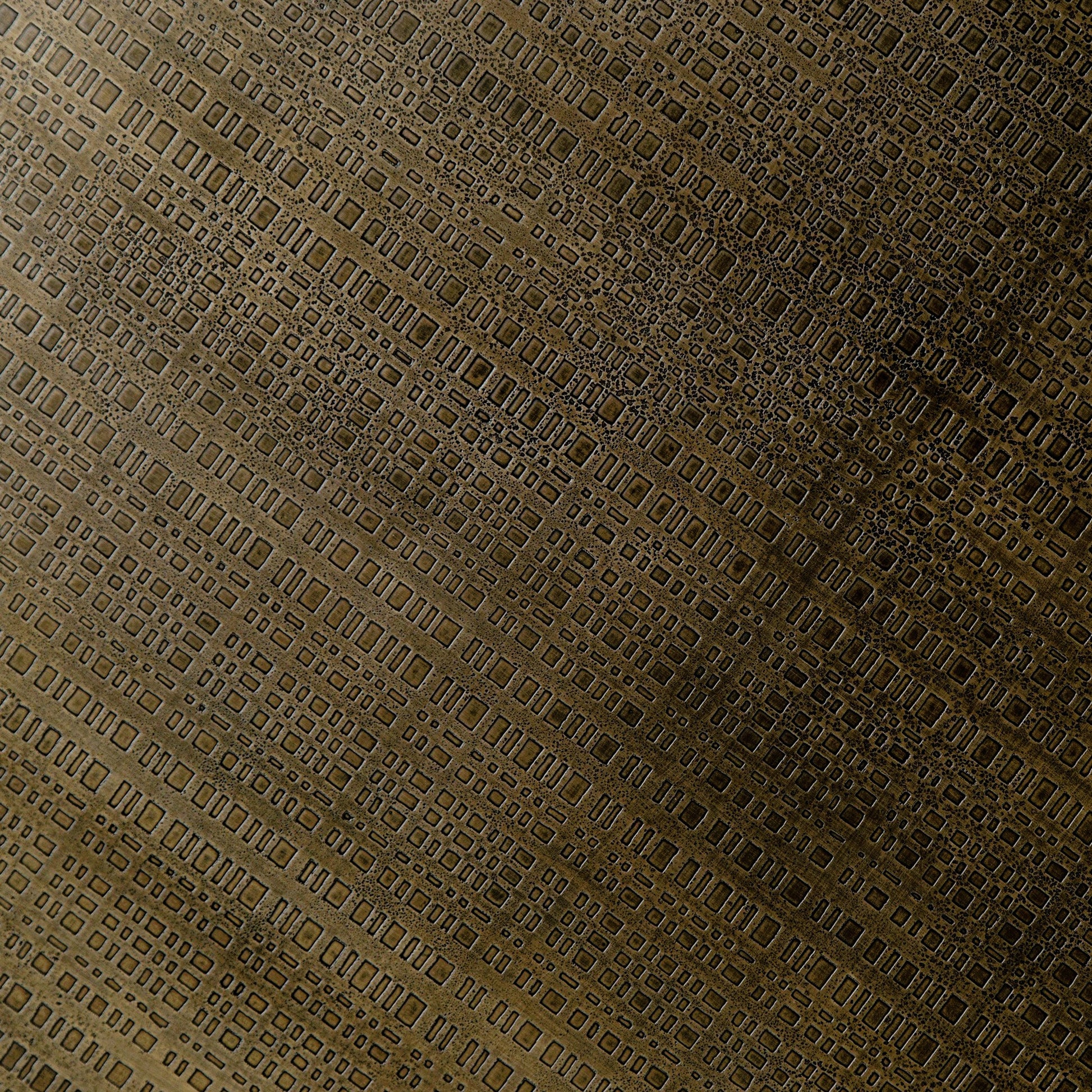 Fannin Counter Table by Four Hands in aged brass. Made from iron in a modern style.