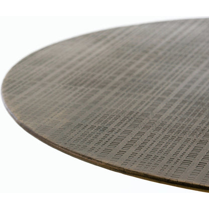 Fannin Counter Table by Four Hands in aged brass. Made from iron in a modern style.