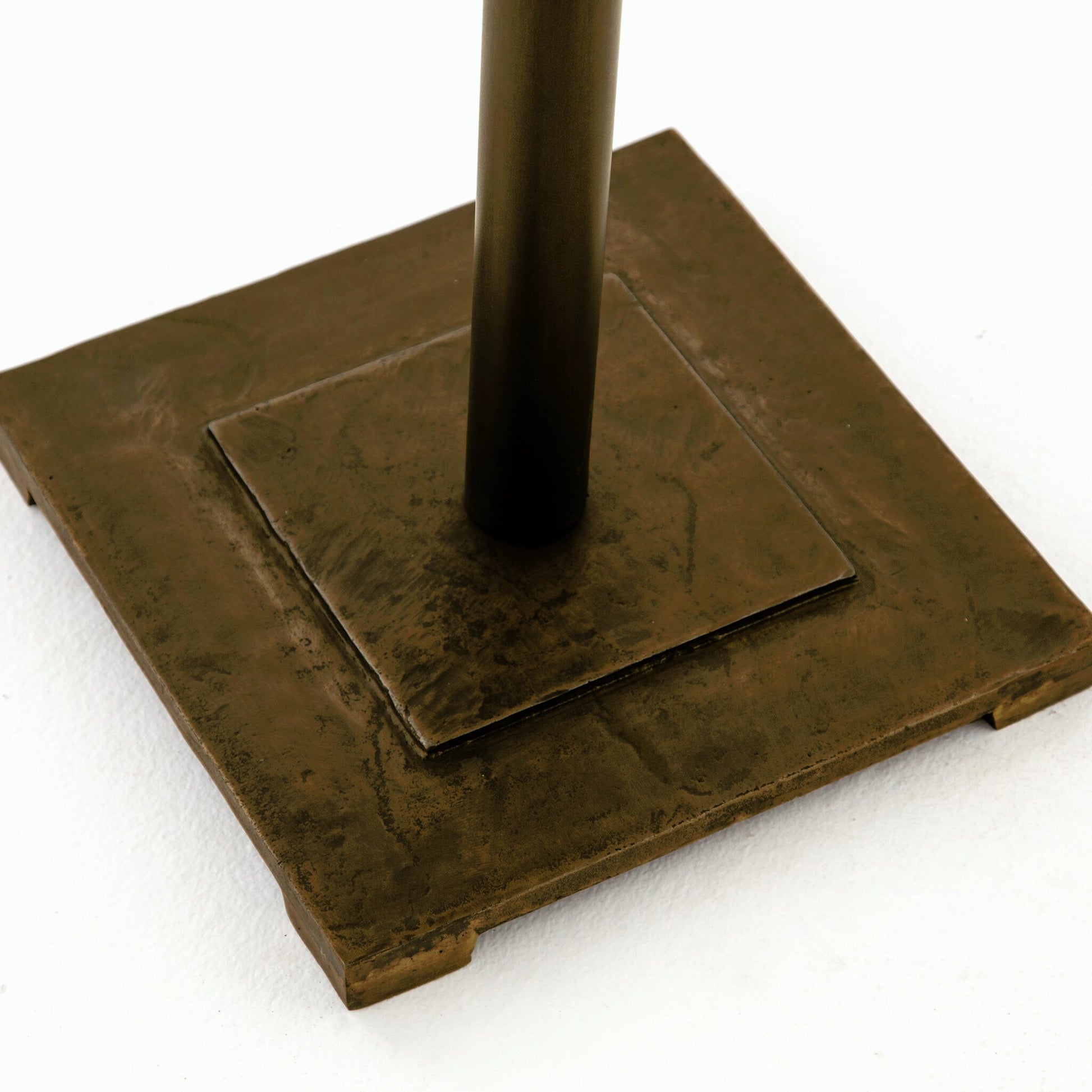 Fannin Counter Table by Four Hands in aged brass. Made from iron in a modern style.