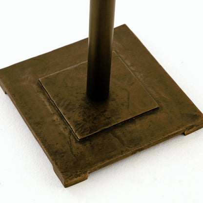 Fannin Counter Table by Four Hands in aged brass. Made from iron in a modern style.