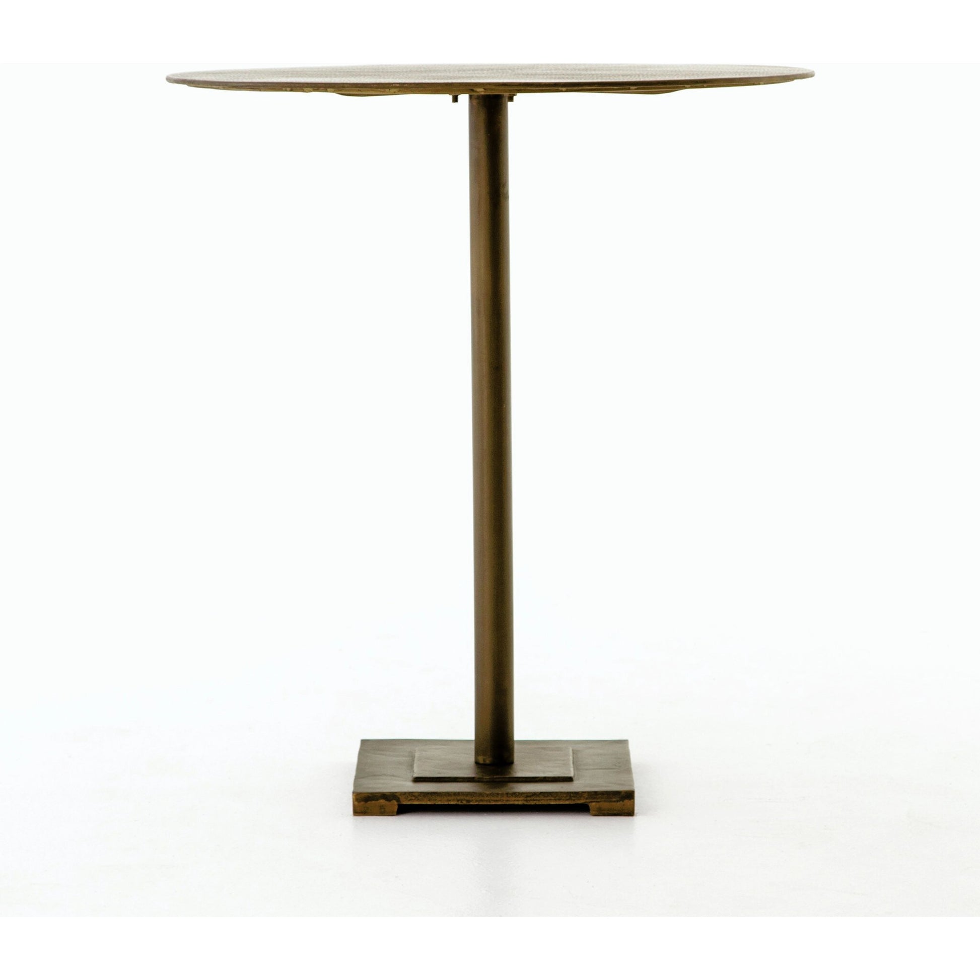 Fannin Counter Table by Four Hands in aged brass. Made from iron in a modern style.