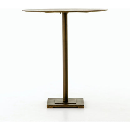 Fannin Counter Table by Four Hands in aged brass. Made from iron in a modern style.