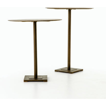 Fannin Counter Table by Four Hands in aged brass. Made from iron in a modern style.