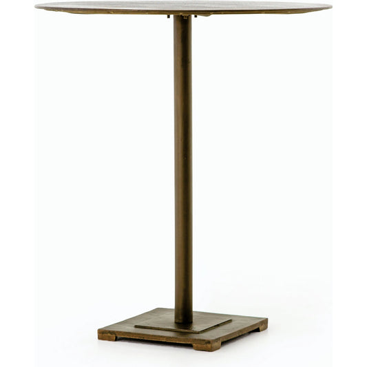 Fannin Counter Table by Four Hands in aged brass. Made from iron in a modern style.