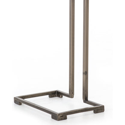 Acid Etch Table by Four Hands in antique brass. Made from iron in a modern style.