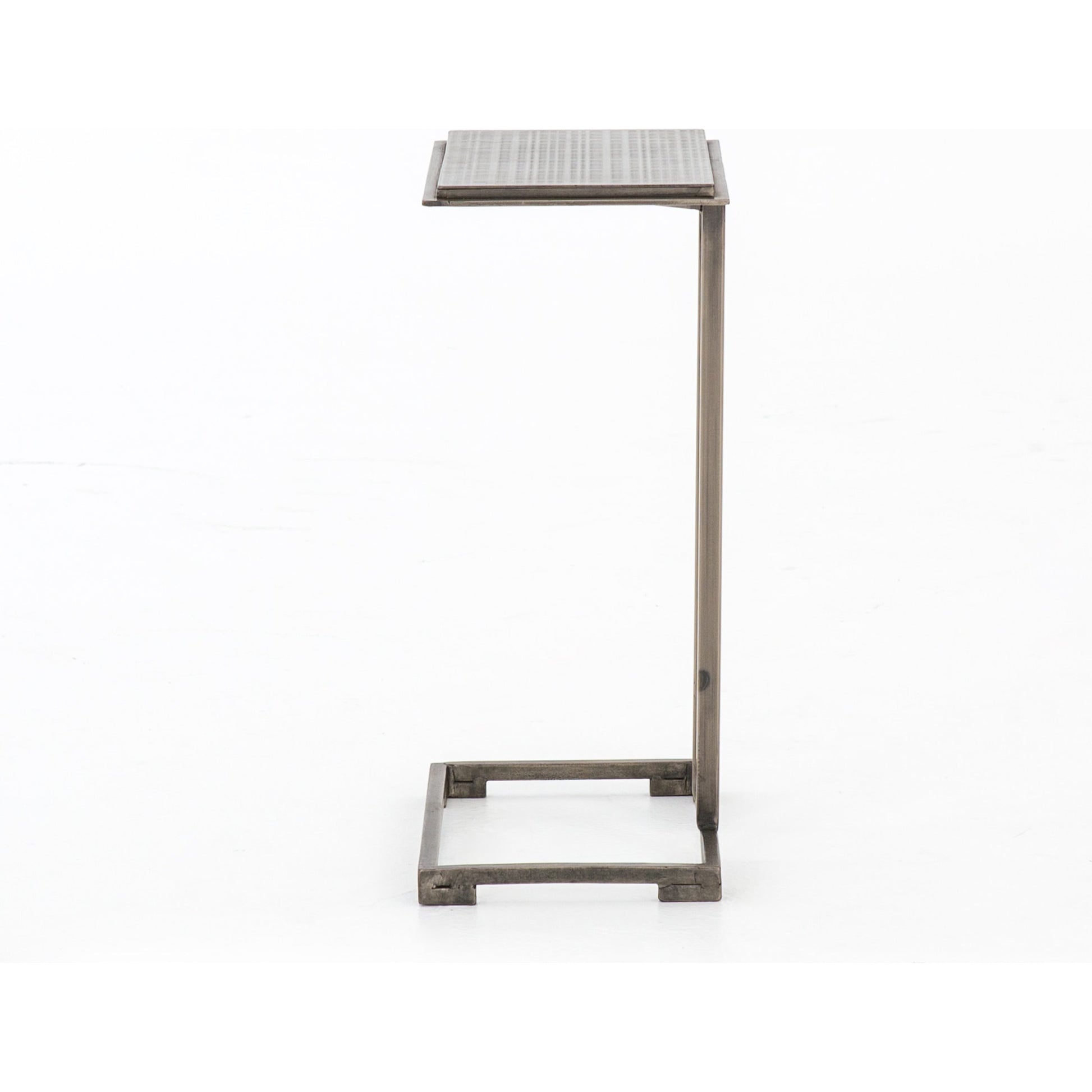 Acid Etch Table by Four Hands in antique brass. Made from iron in a modern style.