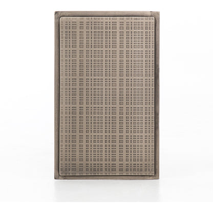 Acid Etch Table by Four Hands in antique brass. Made from iron in a modern style.