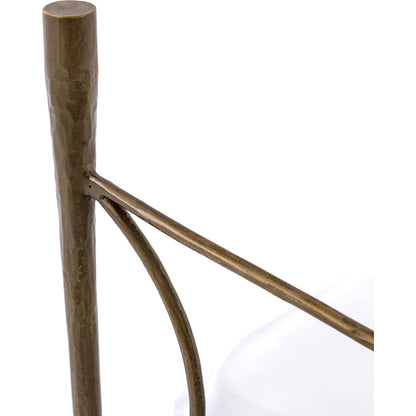 Westwood Bed by Four Hands in antique brass. Made from iron in a transitional style.