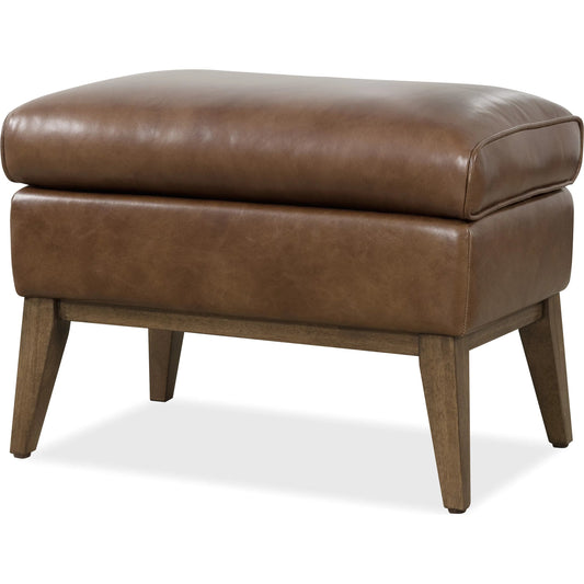 Camille Ottoman by Hooker Furniture in dark wood. Made from unique in a traditional style.