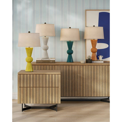 Upbeat Table Lamp by Currey and Company. Made from terracotta, wrought iron in a modern style.