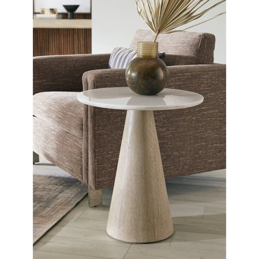 Modern Mood Round Accent Table by Hooker Furniture. Made from marble, resin in a modern style.