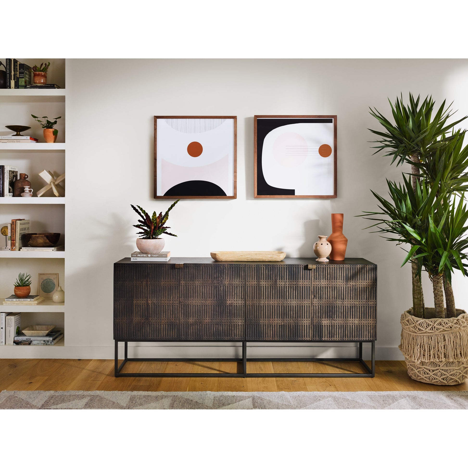 Kelby Sideboard by Four Hands. Made from solid mango, iron in a modern style.