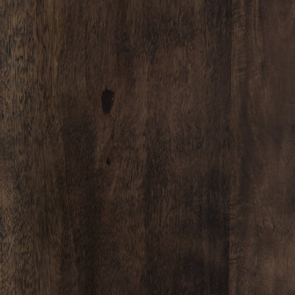 Kelby Cabinet by Four Hands in gunmetal, carved vintage brown, vintage brown. Made from solid mango, iron in a modern style.