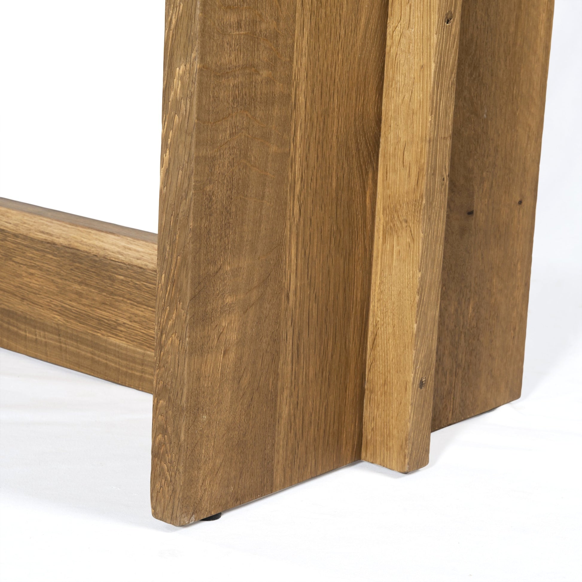 Erie Bar Table by Four Hands in dark smoked oak. Made from solid oak in a rustic style.