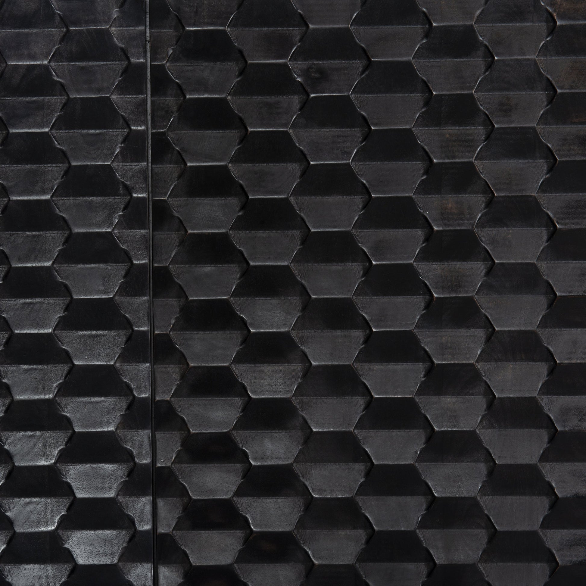 Raffael Bar Cabinet by Four Hands in carved stonewash grey. Made from solid mango, iron in a eclectic & global style.