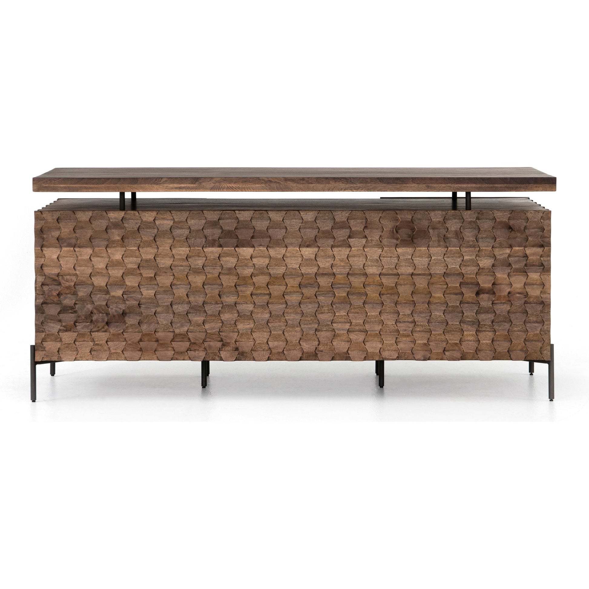 Raffael Desk by Four Hands. Made from solid mango, iron in a eclectic & global style.