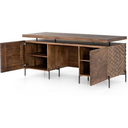Raffael Desk by Four Hands. Made from solid mango, iron in a eclectic & global style.