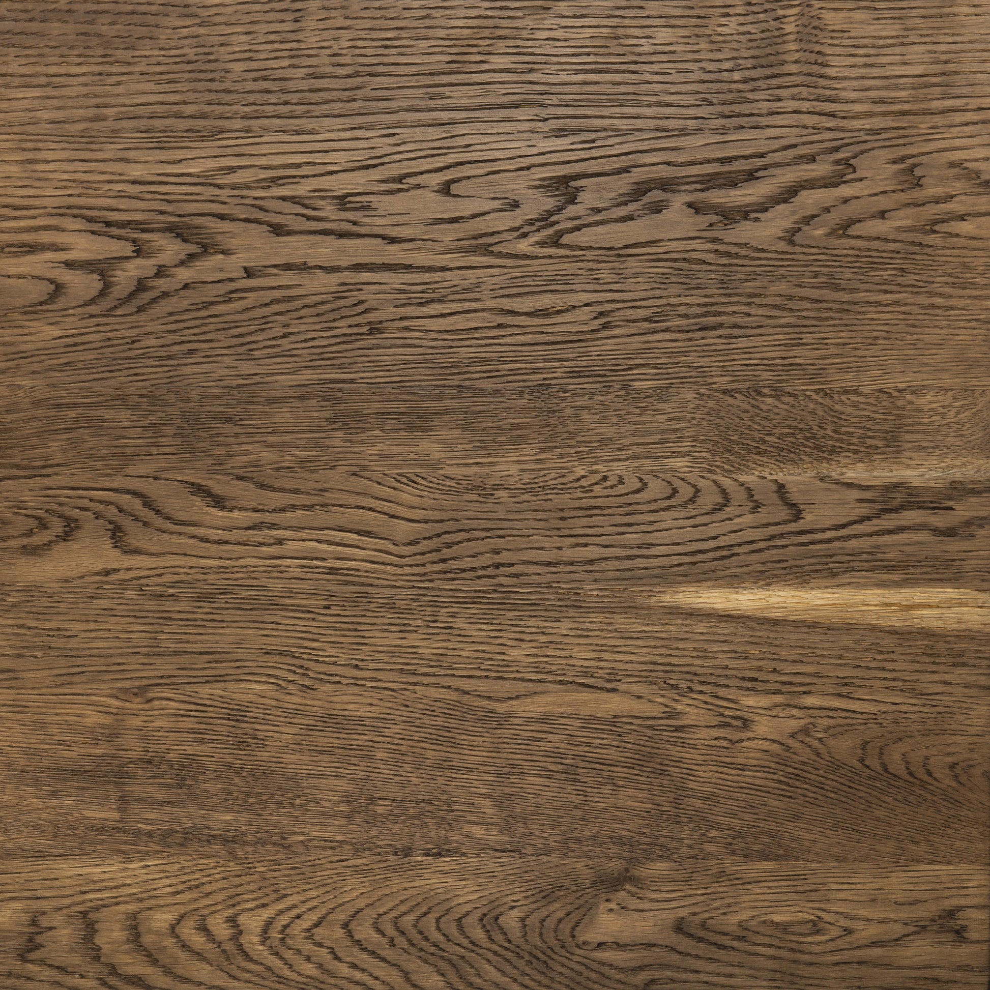 Erie End Table by Four Hands in dark smoked oak. Made from solid oak in a rustic style.