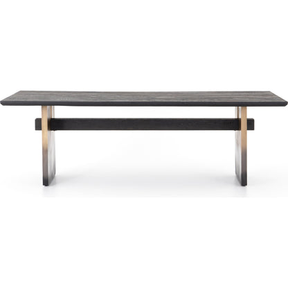 Brennan Dining Table by Four Hands. Made from solid oak, iron in a modern style.