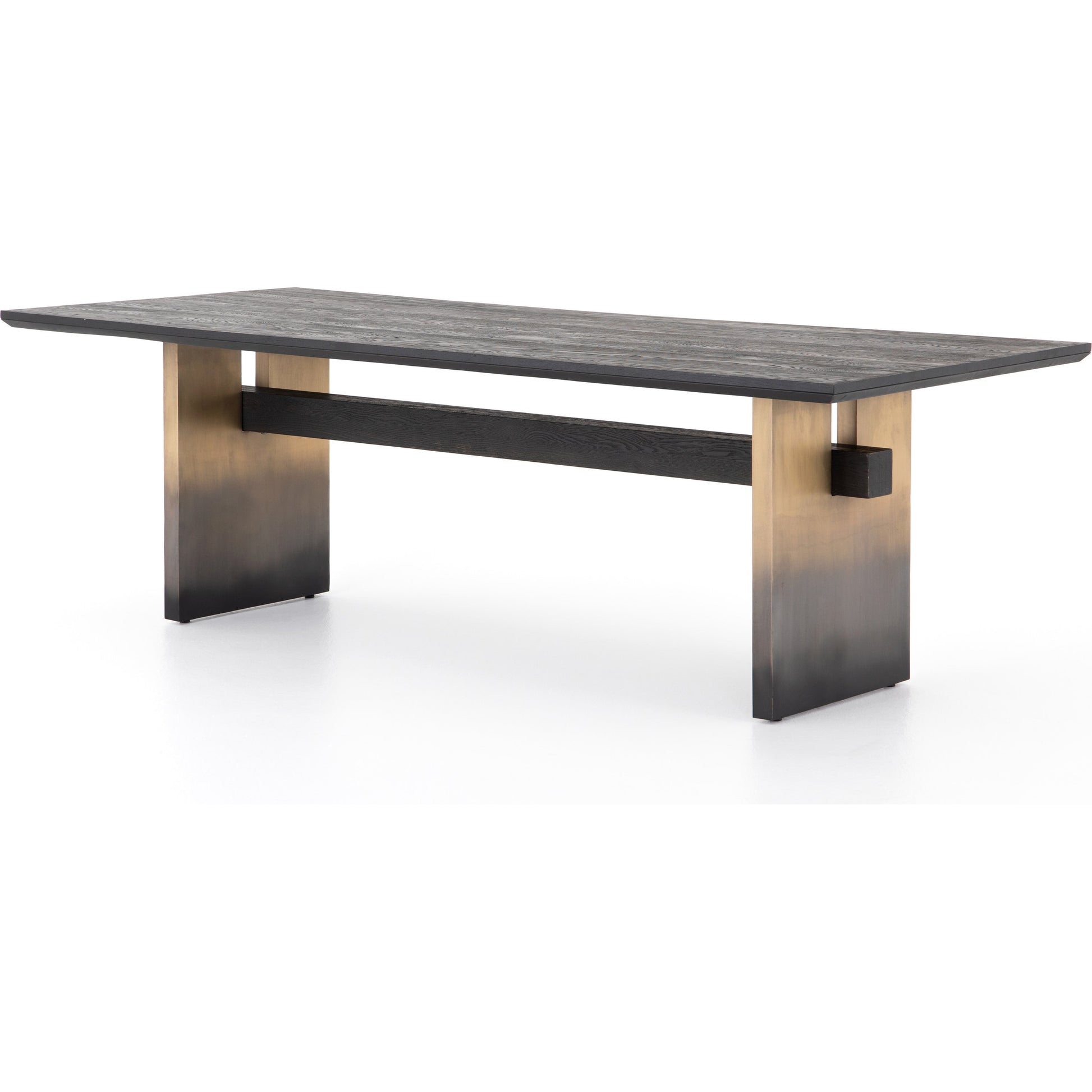 Brennan Dining Table by Four Hands. Made from solid oak, iron in a modern style.
