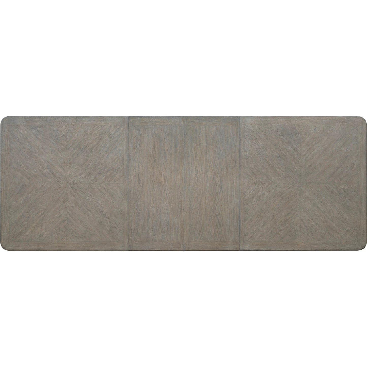 004 SI-2332648 | Additional Silo | Abbotts Glen Trestle Dining Table by Pulaski Furniture in windmill grey. Made from split heart cathedral oak in a transitional style.