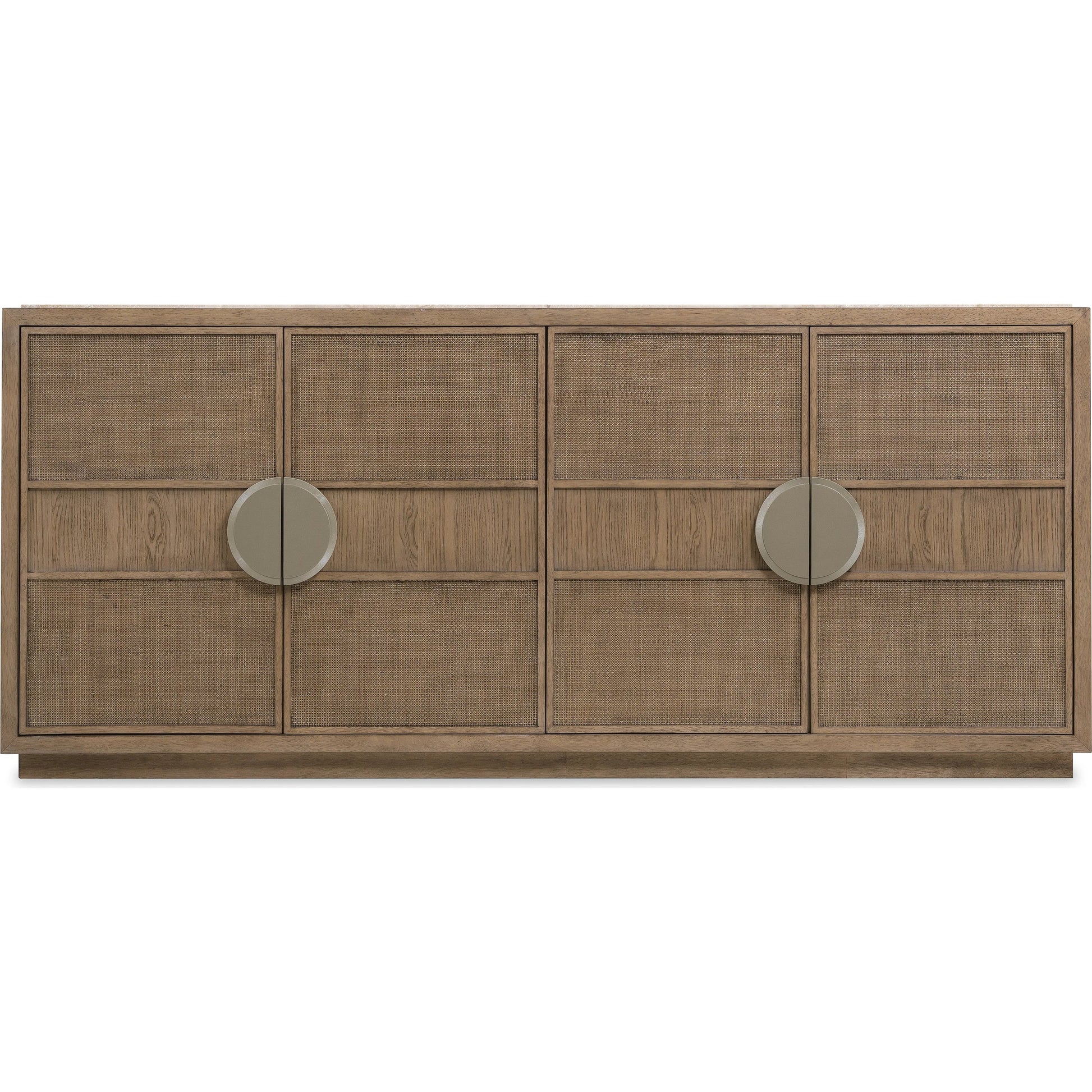 Sonnet Dining Credenza by Hooker Furniture in medium wood and wren. Made from unique in a transitional style.