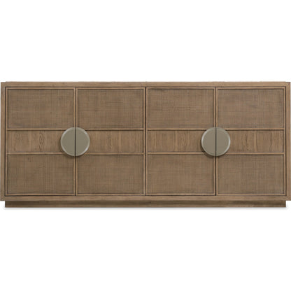 Sonnet Dining Credenza by Hooker Furniture in medium wood and wren. Made from unique in a transitional style.