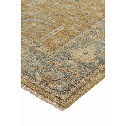 Carrington Traditional Oriental Rug - 6501F by Feizy in gold, blue, gray. Made from wool in a unique style.