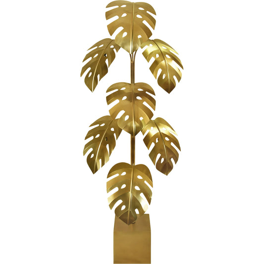 Iggy Monstera Tree Floor Lamp by Worlds Away. Made from unique in a coastal style.