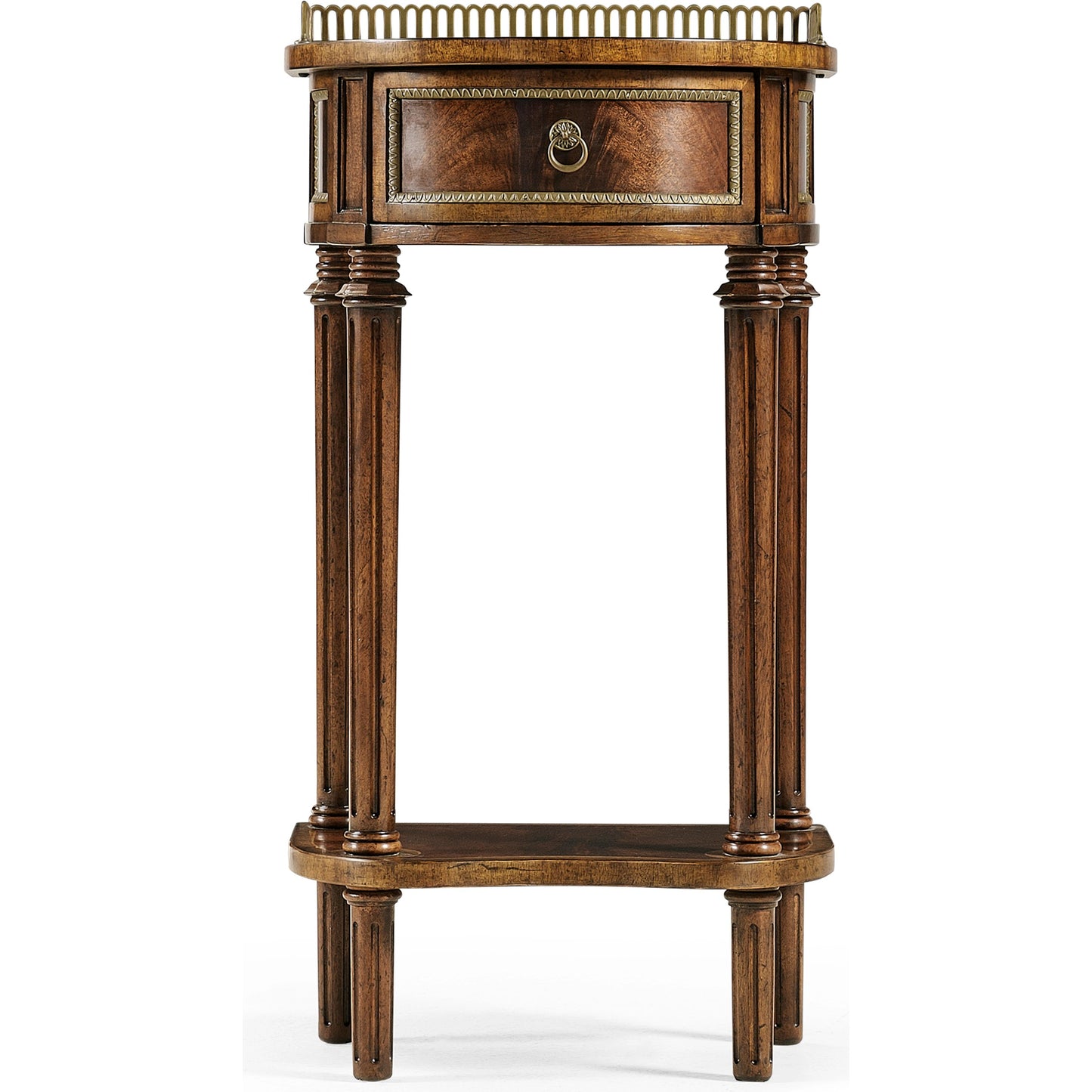 004 SR-846093 | Additional Silo | Buckingham Phone Table by Jonathan Charles in brown and medium antique mahogany. Made from mahogany in a traditional style.