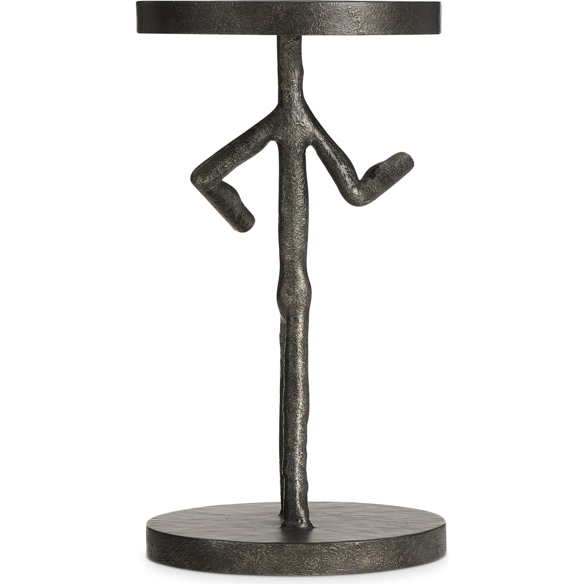 Theo Figure Table by Bernhardt in black. Made from cast iron, metal in a modern style.