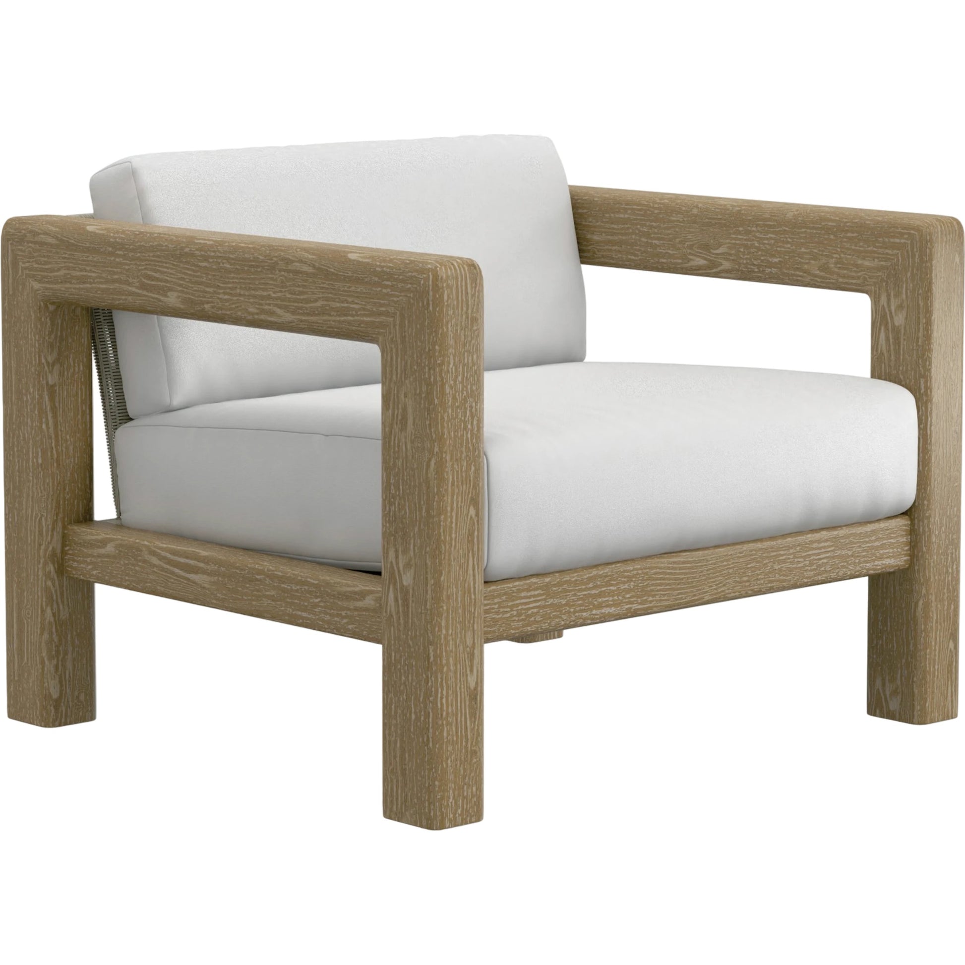 Sedona Outdoor Club Chair by Sunset West in teak. Made from teak in a modern style.