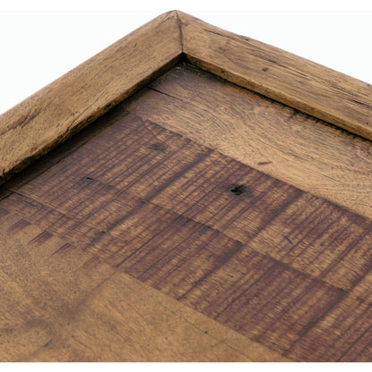 Drake Coffee Table by Four Hands in reclaimed fruitwood. Made from solid mixed reclaimed wood, solid mango, solid acacia in a cottage & farmhouse style.