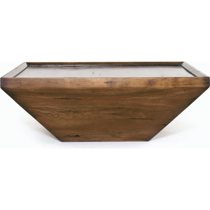 Drake Coffee Table by Four Hands in reclaimed fruitwood. Made from solid mixed reclaimed wood, solid mango, solid acacia in a cottage & farmhouse style.