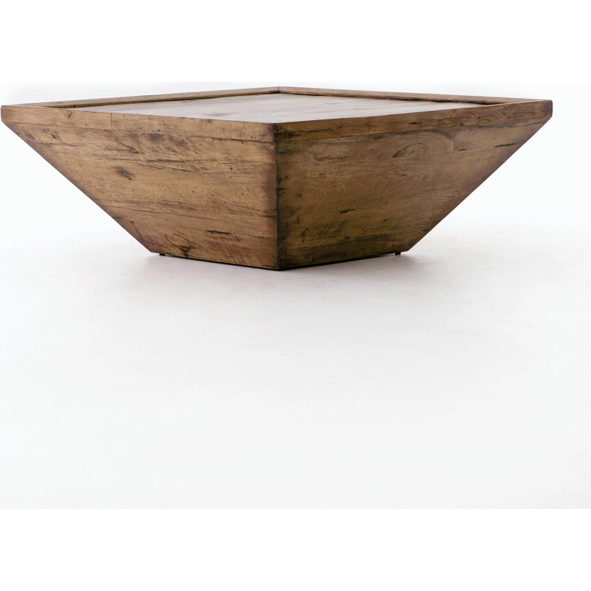 Drake Coffee Table by Four Hands in reclaimed fruitwood. Made from solid mixed reclaimed wood, solid mango, solid acacia in a cottage & farmhouse style.